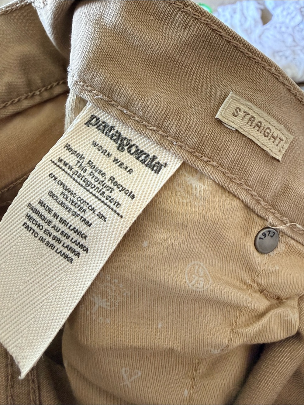 Patagonia Iron Clad men’s cotton twill workwear pants straight leg 34x32 - Picture 5 of 6